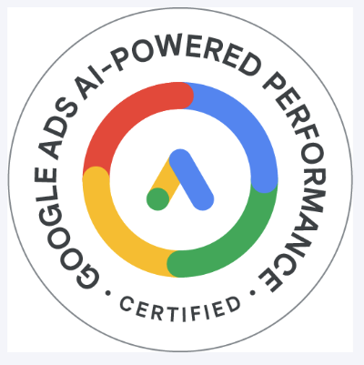 Zertifizierungs-Badge: Google Ads – AI-Powered Performance